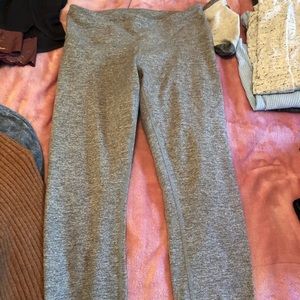 Crop heather gray lululemon leggings